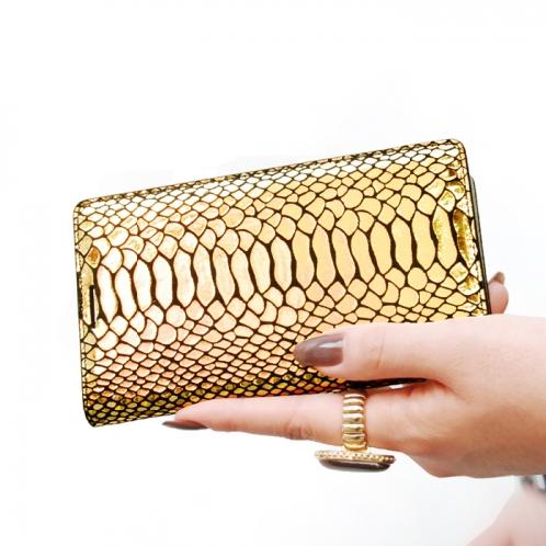 Gaze Gold Python Leather Mobile Case